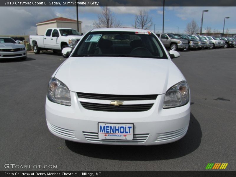 Summit White / Gray 2010 Chevrolet Cobalt LT Sedan