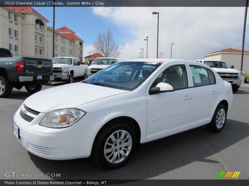 Summit White / Gray 2010 Chevrolet Cobalt LT Sedan