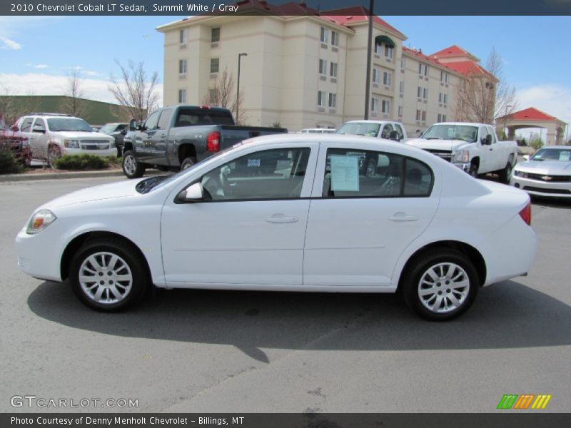 Summit White / Gray 2010 Chevrolet Cobalt LT Sedan