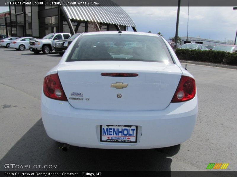 Summit White / Gray 2010 Chevrolet Cobalt LT Sedan