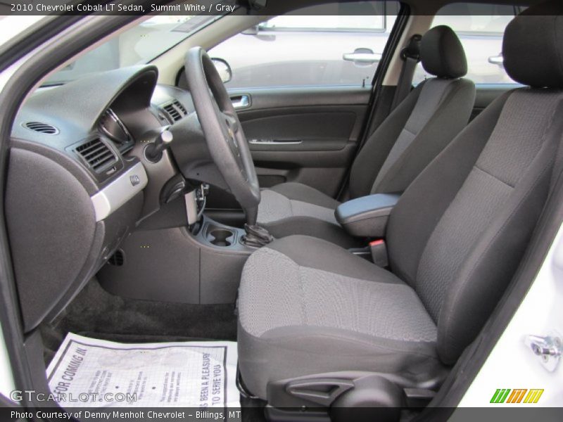 Summit White / Gray 2010 Chevrolet Cobalt LT Sedan