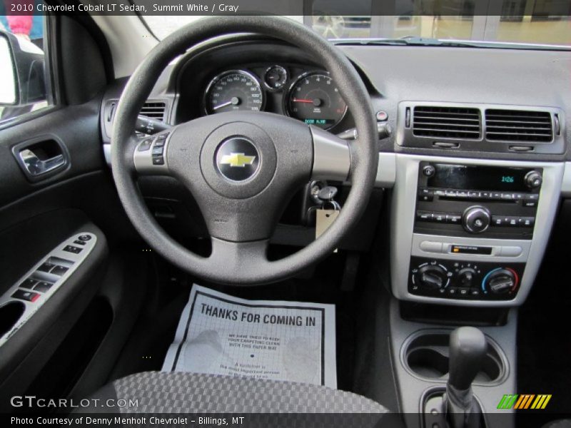 Summit White / Gray 2010 Chevrolet Cobalt LT Sedan