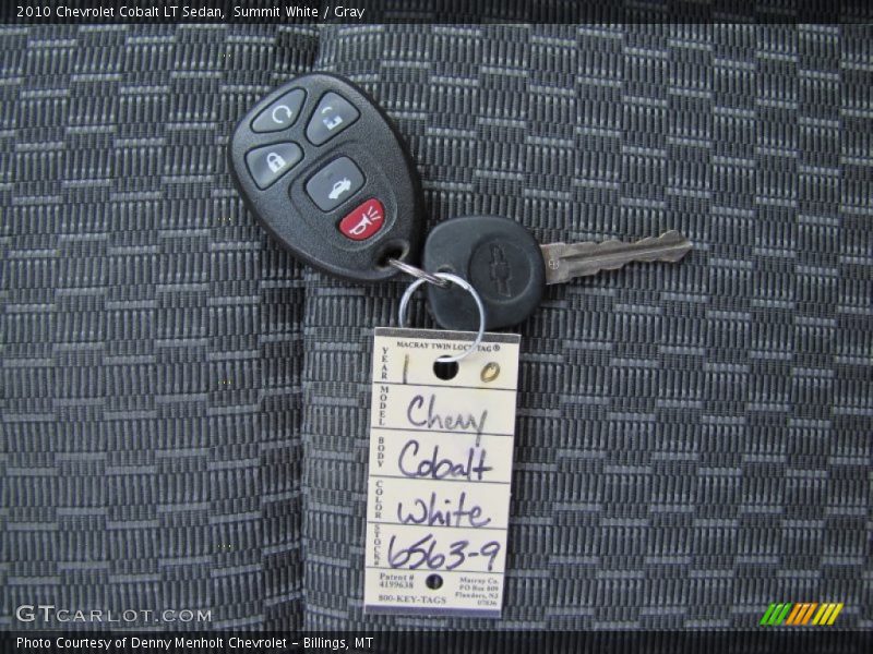 Summit White / Gray 2010 Chevrolet Cobalt LT Sedan