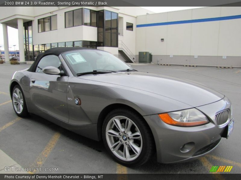 Sterling Grey Metallic / Black 2003 BMW Z4 3.0i Roadster