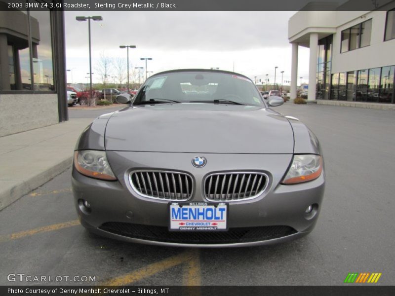 Sterling Grey Metallic / Black 2003 BMW Z4 3.0i Roadster