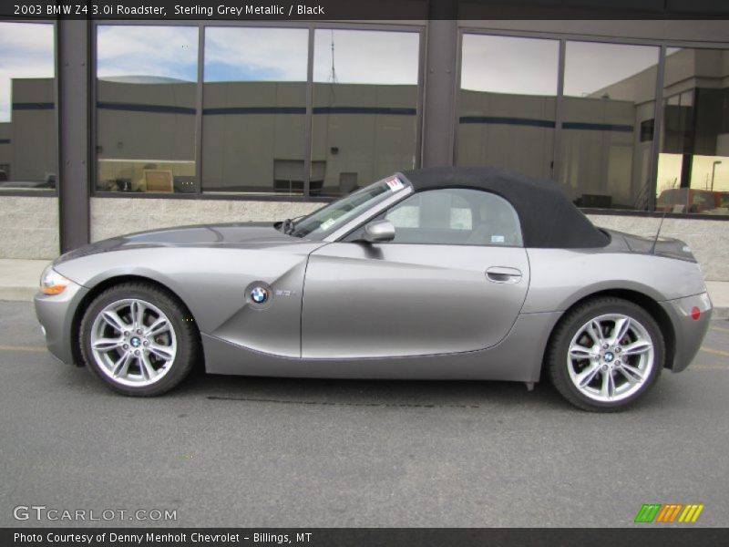 Sterling Grey Metallic / Black 2003 BMW Z4 3.0i Roadster