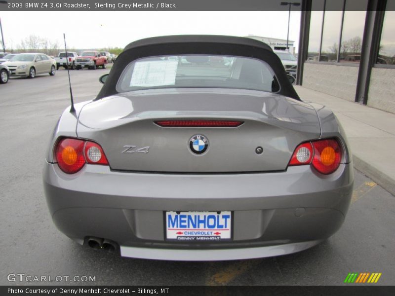 Sterling Grey Metallic / Black 2003 BMW Z4 3.0i Roadster
