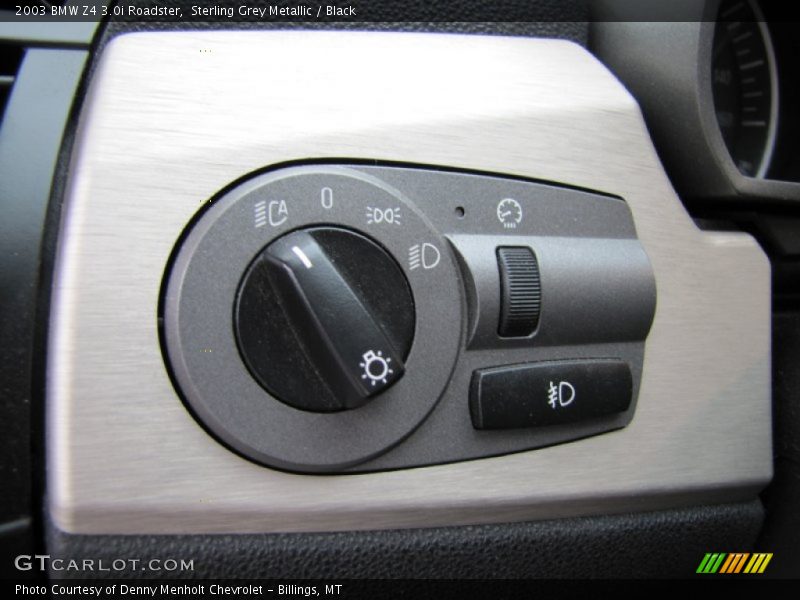 Sterling Grey Metallic / Black 2003 BMW Z4 3.0i Roadster