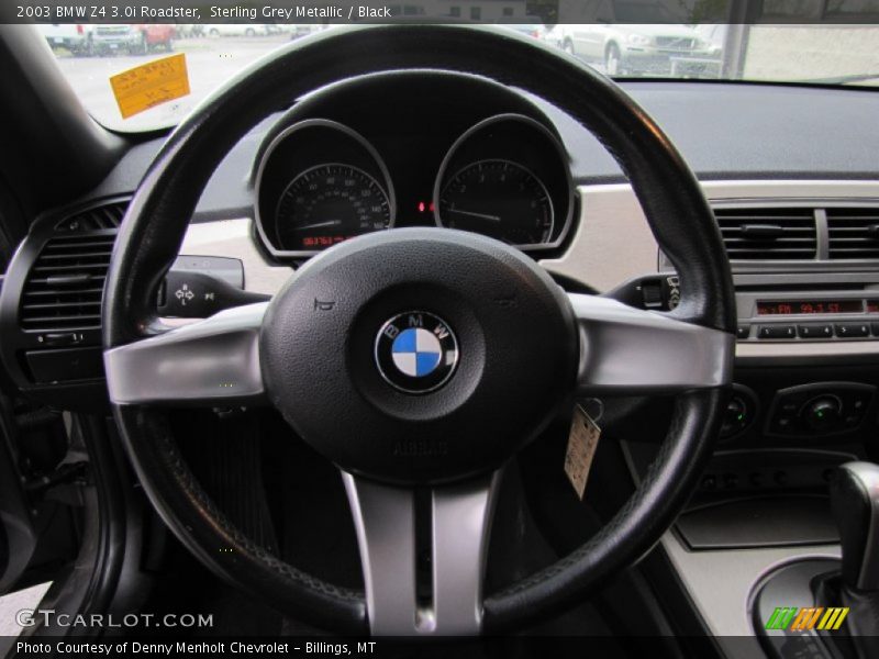 Sterling Grey Metallic / Black 2003 BMW Z4 3.0i Roadster