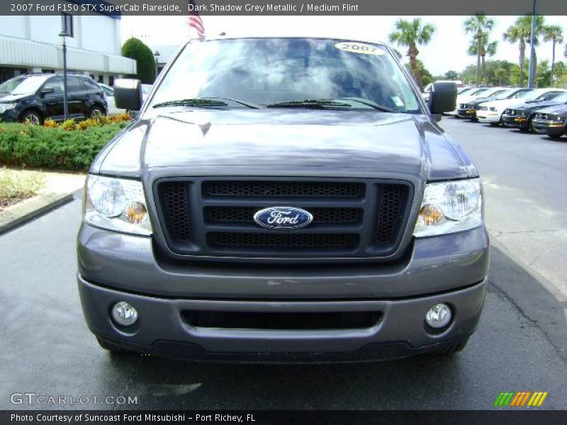 Dark Shadow Grey Metallic / Medium Flint 2007 Ford F150 STX SuperCab Flareside