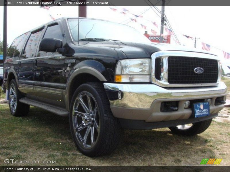 Black / Medium Parchment 2002 Ford Excursion Limited 4x4