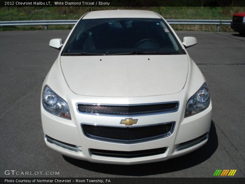 White Diamond Tricoat / Ebony 2012 Chevrolet Malibu LT