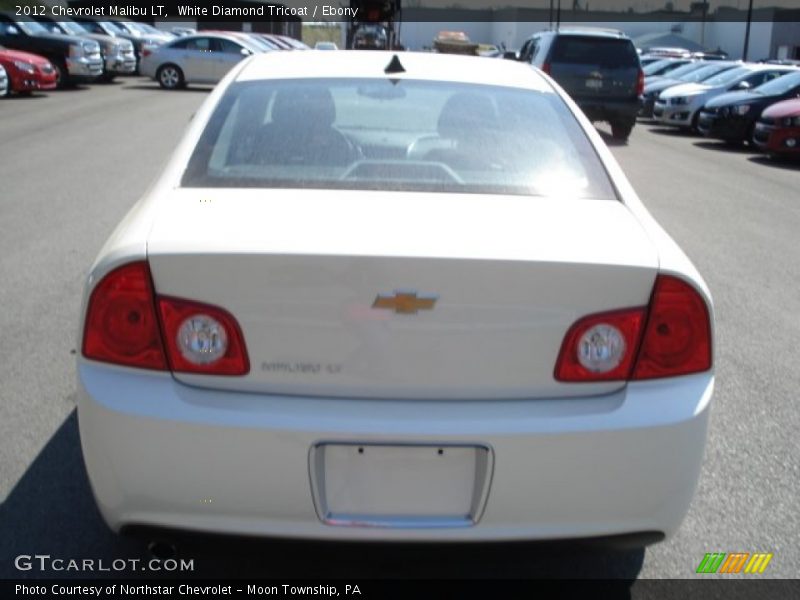 White Diamond Tricoat / Ebony 2012 Chevrolet Malibu LT