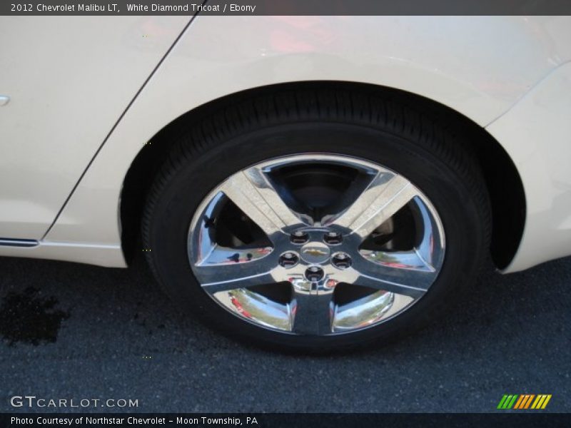 White Diamond Tricoat / Ebony 2012 Chevrolet Malibu LT