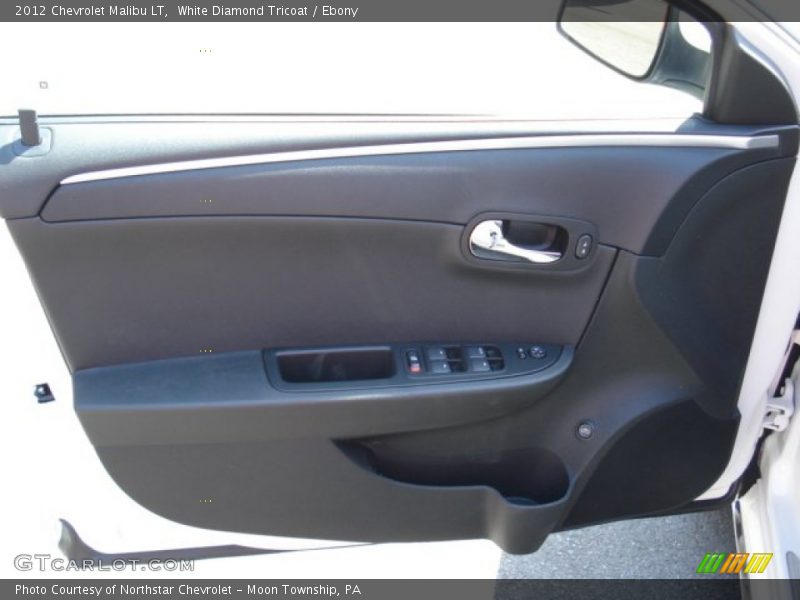 White Diamond Tricoat / Ebony 2012 Chevrolet Malibu LT