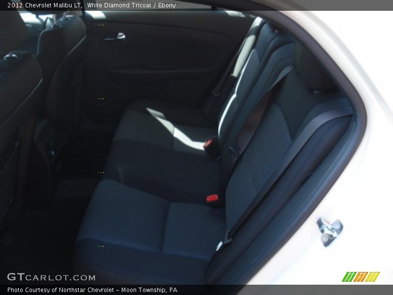 White Diamond Tricoat / Ebony 2012 Chevrolet Malibu LT