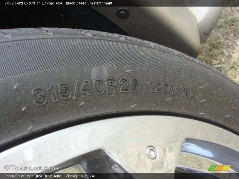 Black / Medium Parchment 2002 Ford Excursion Limited 4x4