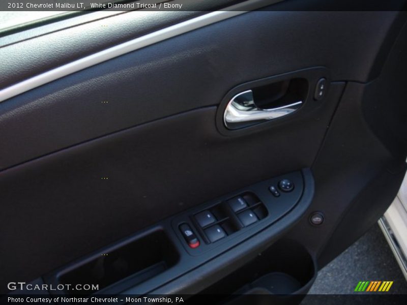 White Diamond Tricoat / Ebony 2012 Chevrolet Malibu LT