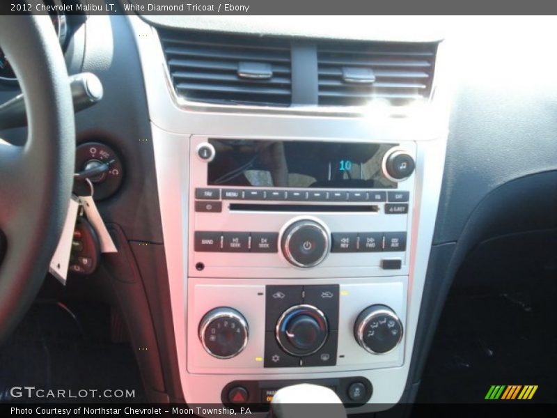 White Diamond Tricoat / Ebony 2012 Chevrolet Malibu LT