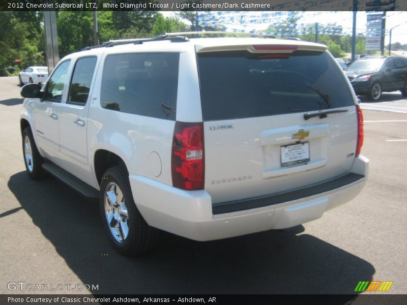 White Diamond Tricoat / Light Cashmere/Dark Cashmere 2012 Chevrolet Suburban LTZ