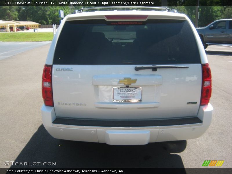 White Diamond Tricoat / Light Cashmere/Dark Cashmere 2012 Chevrolet Suburban LTZ