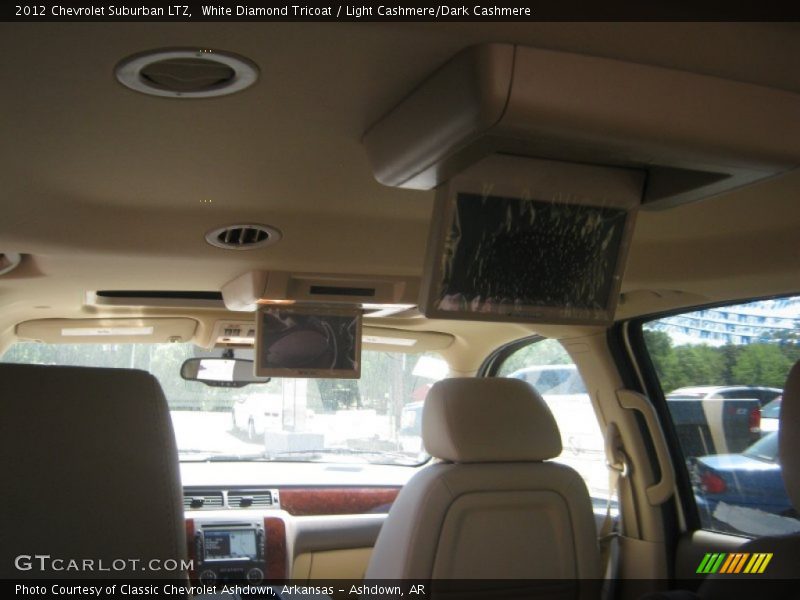 White Diamond Tricoat / Light Cashmere/Dark Cashmere 2012 Chevrolet Suburban LTZ