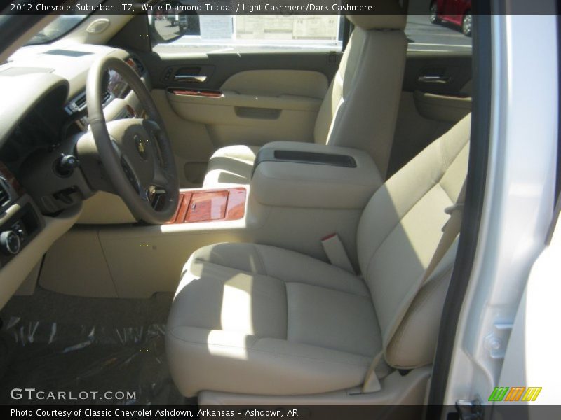 White Diamond Tricoat / Light Cashmere/Dark Cashmere 2012 Chevrolet Suburban LTZ