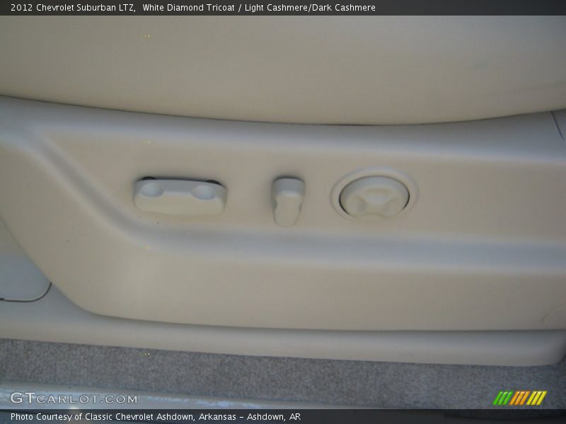 White Diamond Tricoat / Light Cashmere/Dark Cashmere 2012 Chevrolet Suburban LTZ