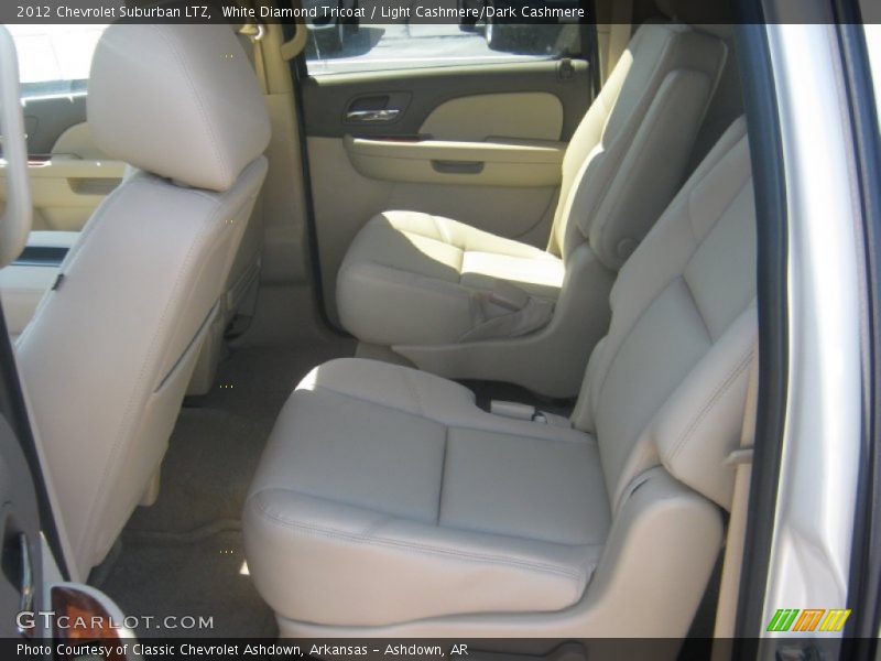 White Diamond Tricoat / Light Cashmere/Dark Cashmere 2012 Chevrolet Suburban LTZ
