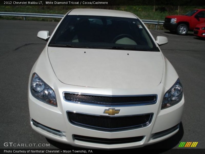 White Diamond Tricoat / Cocoa/Cashmere 2012 Chevrolet Malibu LT