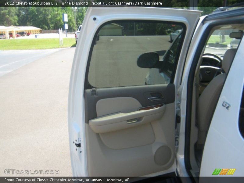 White Diamond Tricoat / Light Cashmere/Dark Cashmere 2012 Chevrolet Suburban LTZ