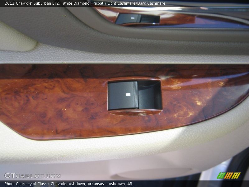 White Diamond Tricoat / Light Cashmere/Dark Cashmere 2012 Chevrolet Suburban LTZ