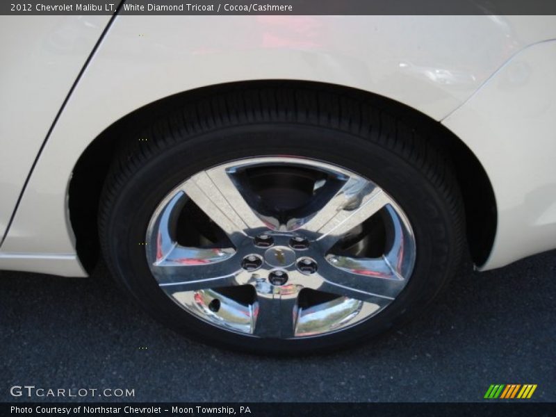 White Diamond Tricoat / Cocoa/Cashmere 2012 Chevrolet Malibu LT