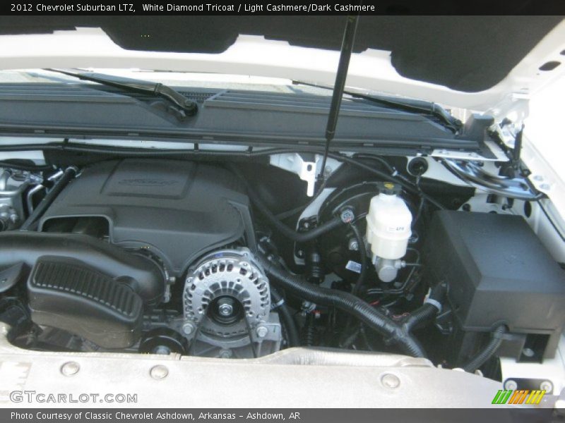 White Diamond Tricoat / Light Cashmere/Dark Cashmere 2012 Chevrolet Suburban LTZ