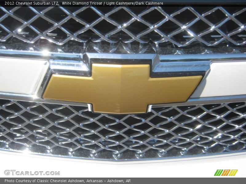 White Diamond Tricoat / Light Cashmere/Dark Cashmere 2012 Chevrolet Suburban LTZ