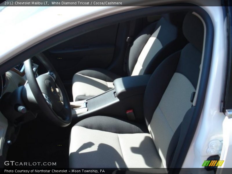 White Diamond Tricoat / Cocoa/Cashmere 2012 Chevrolet Malibu LT