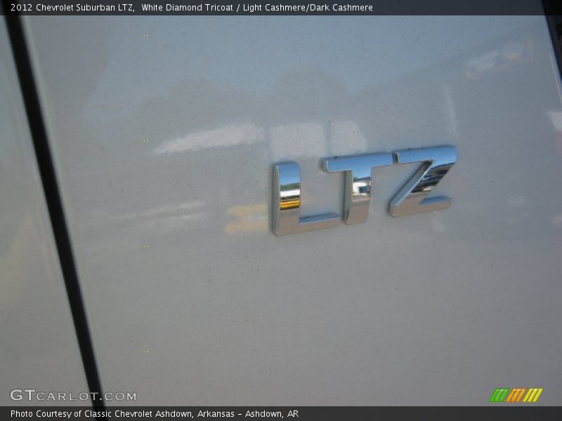 White Diamond Tricoat / Light Cashmere/Dark Cashmere 2012 Chevrolet Suburban LTZ