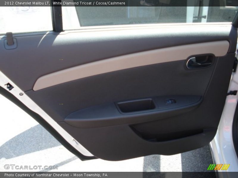 White Diamond Tricoat / Cocoa/Cashmere 2012 Chevrolet Malibu LT