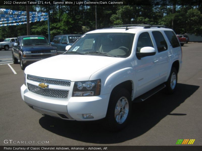 Summit White / Light Cashmere/Dark Cashmere 2012 Chevrolet Tahoe Z71 4x4