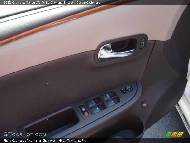 White Diamond Tricoat / Cocoa/Cashmere 2012 Chevrolet Malibu LT