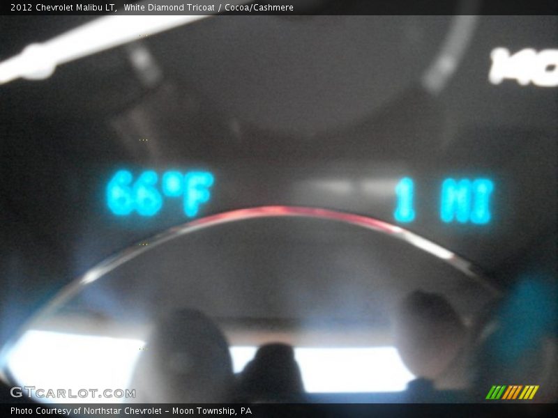 White Diamond Tricoat / Cocoa/Cashmere 2012 Chevrolet Malibu LT