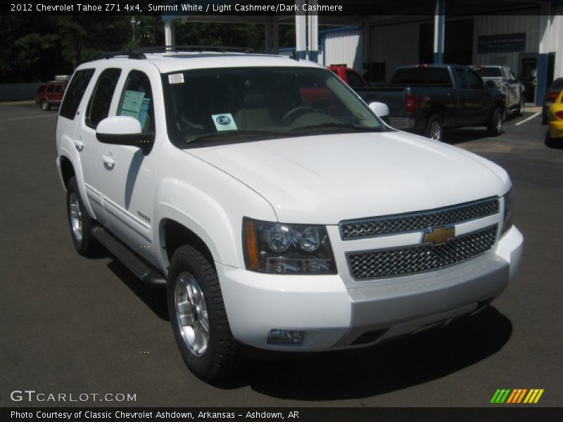 Summit White / Light Cashmere/Dark Cashmere 2012 Chevrolet Tahoe Z71 4x4
