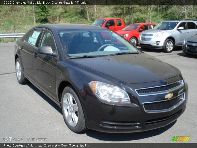 Black Granite Metallic / Titanium 2012 Chevrolet Malibu LS