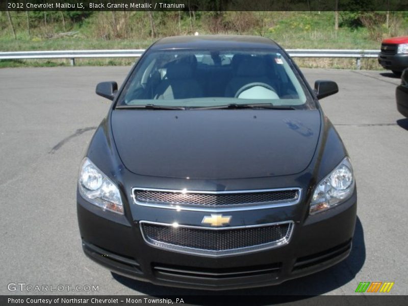 Black Granite Metallic / Titanium 2012 Chevrolet Malibu LS
