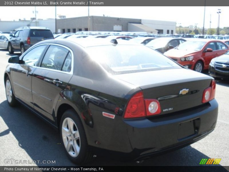 Black Granite Metallic / Titanium 2012 Chevrolet Malibu LS