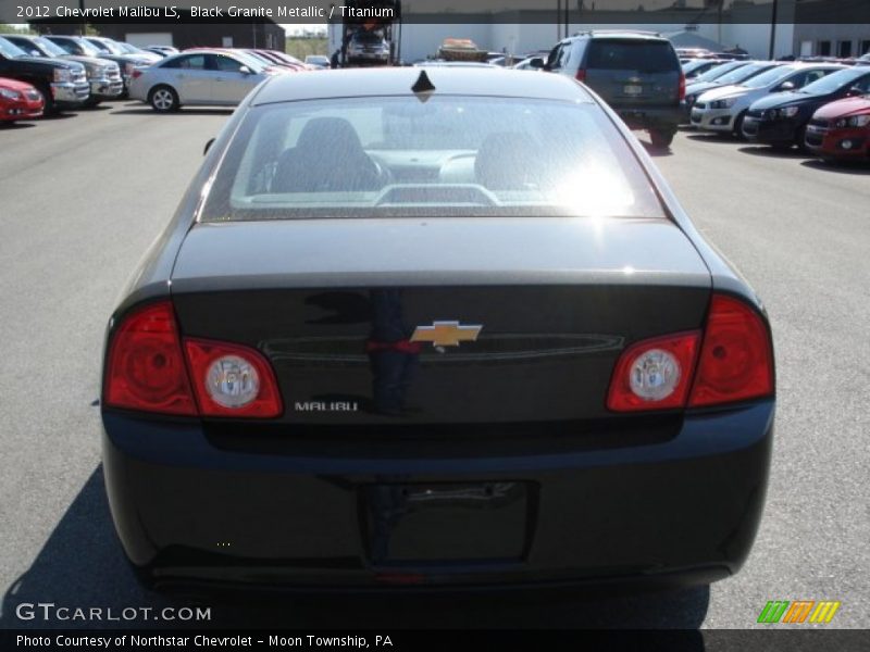 Black Granite Metallic / Titanium 2012 Chevrolet Malibu LS