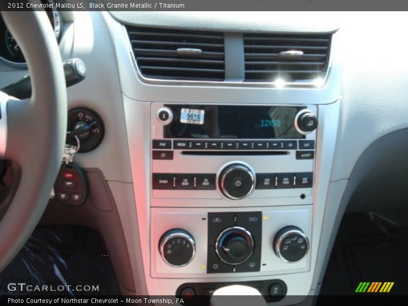 Black Granite Metallic / Titanium 2012 Chevrolet Malibu LS
