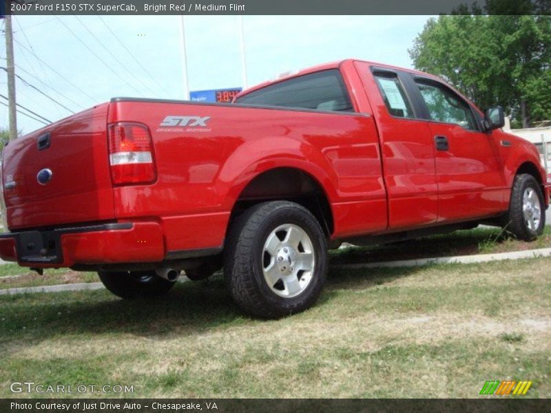 Bright Red / Medium Flint 2007 Ford F150 STX SuperCab