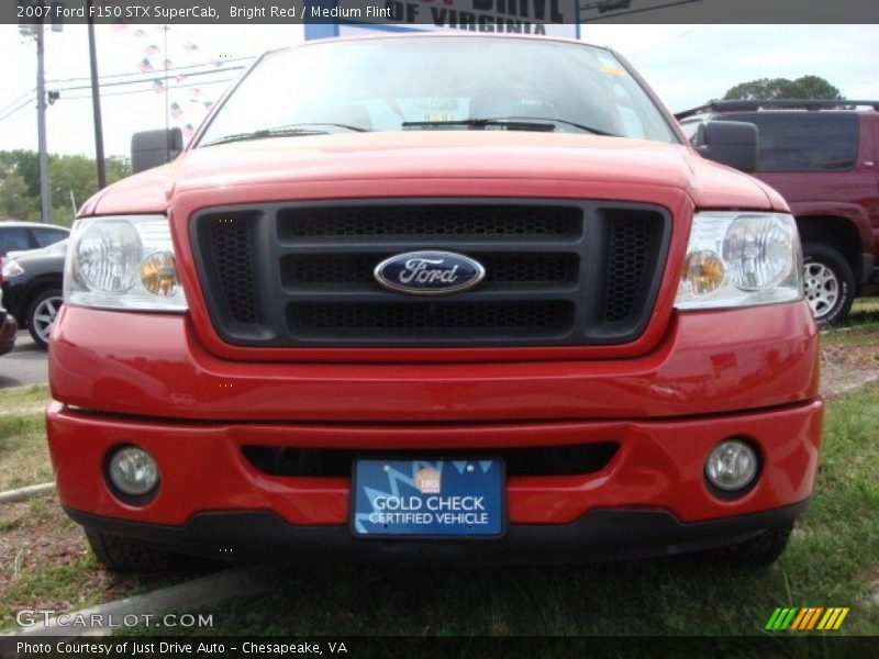 Bright Red / Medium Flint 2007 Ford F150 STX SuperCab