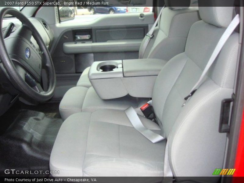 Bright Red / Medium Flint 2007 Ford F150 STX SuperCab